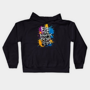 Typographic text Five Nights at Freddy's Kids Hoodie